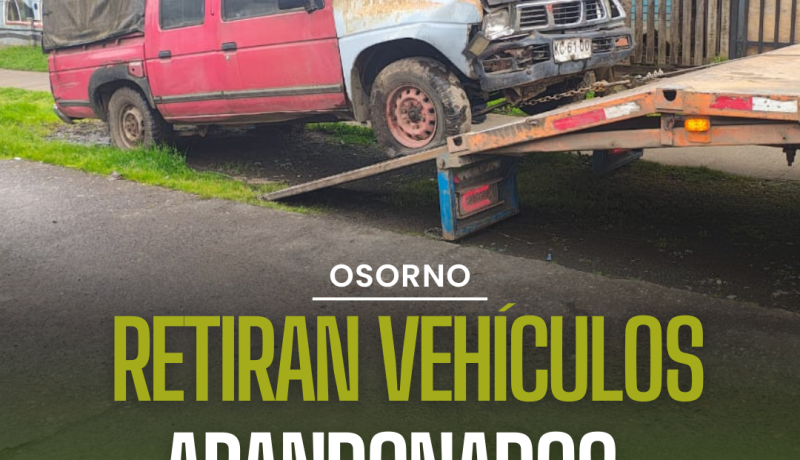 Operativo en Rahue Alto: retiran vehículos abandonados y refuerzan la seguridad