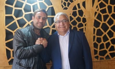 Actor Álvaro Gómez entrega su apoyo a Ramón Espinoza para la elección del Distrito 25