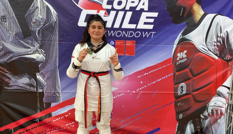 Martina Villegas de Osorno brilla y se consagra Campeona Nacional de Taekwondo