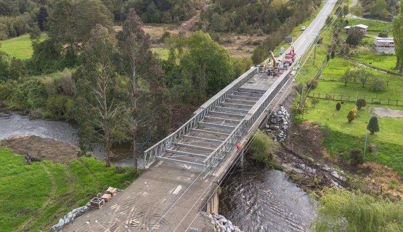 Puerto Varas: Puente Mecano en Colegual con 75% de Avance Asegura Conectividad
