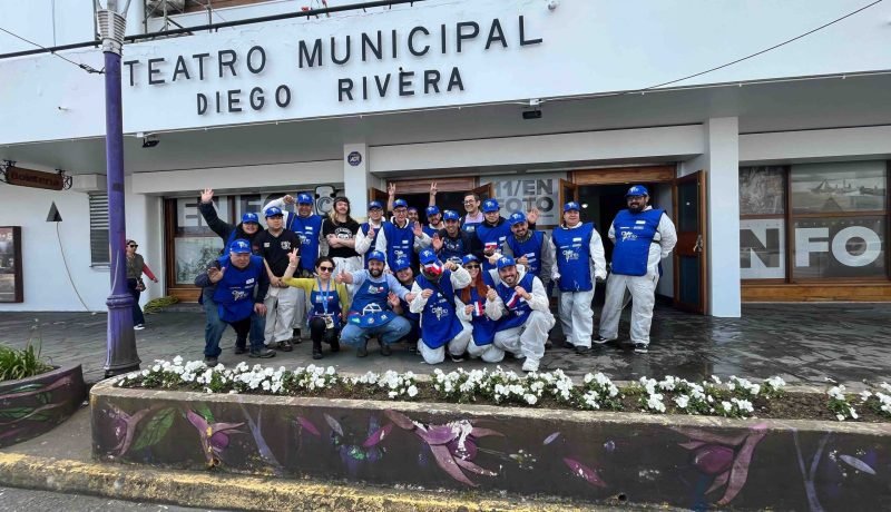 Teatro Diego Rivera de Puerto Montt luce nueva fachada para su 61 aniversario