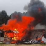 Voraz incendio consume vivienda de dos adultos mayores en Los Muermos
